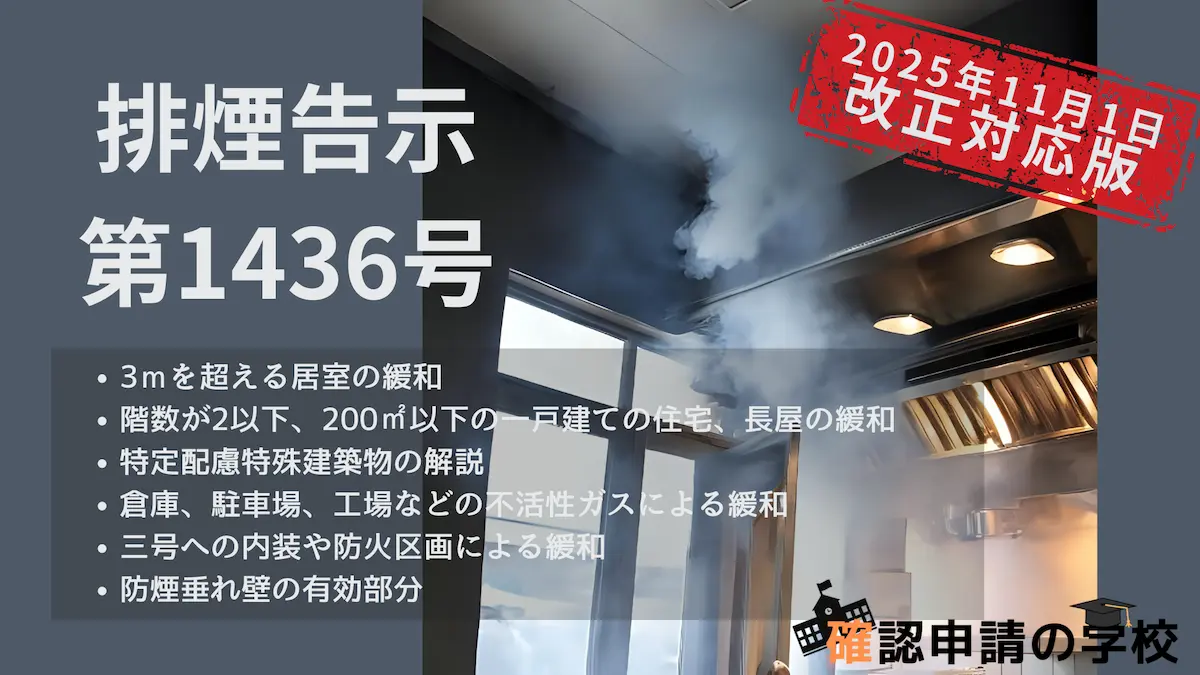 排煙告示 第1436号（2025年改正対応版）